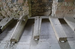 Medieval grave slabs