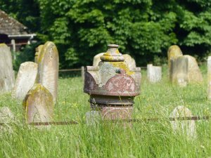Grave stones at Weeting church