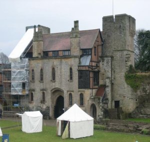 The great hall with exhibition tents