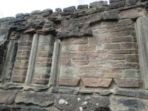 The castle has some interesting windows
