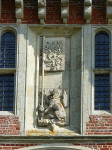 Detail on the gatehouse