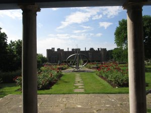 View of the back of the castle from the summer house