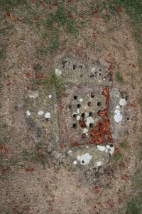 Medieval drain cover in the refectory