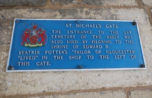 The Tailor of Gloucester's House Plaque