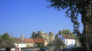 View of the castle in the distance
