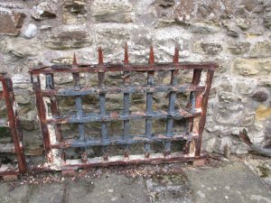 reminders that the castle was once a prison!