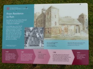 Information board at the castle