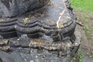 Remains of a column in the church