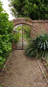 Arched gateway in the walled garden
