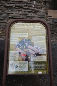 Information board at the site