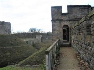 Battlements from the north tower