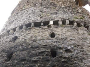Detail of the tower wall
