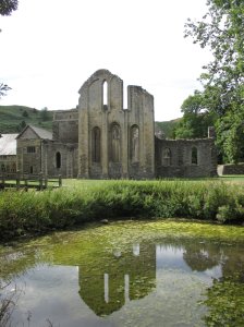 View across the monastic fishpond