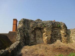 Rear wall of the ruins