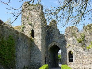 View of the gatehouse from the park