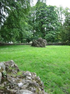 Scant remains of the keep