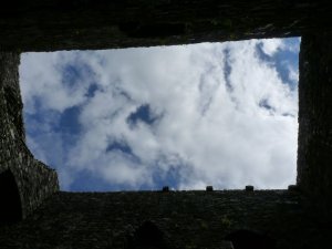 Blue sky today- but not for the prisoners in this one-time prison!