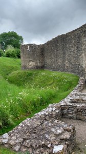 The outer curtain wall with a tower