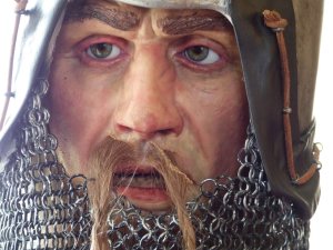 Waxwork of a knight