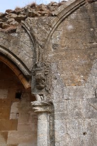 Decorative corbel in the cloister