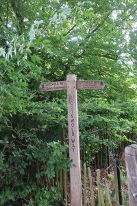 The Cotswold Way footpath runs right next to the abbey